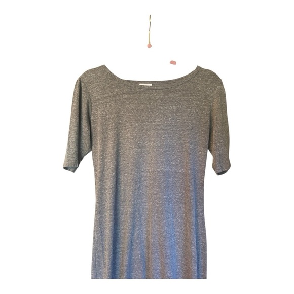 LuLaRoe Grey Julia Dress Size Medium (M) - Picture 3 of 6